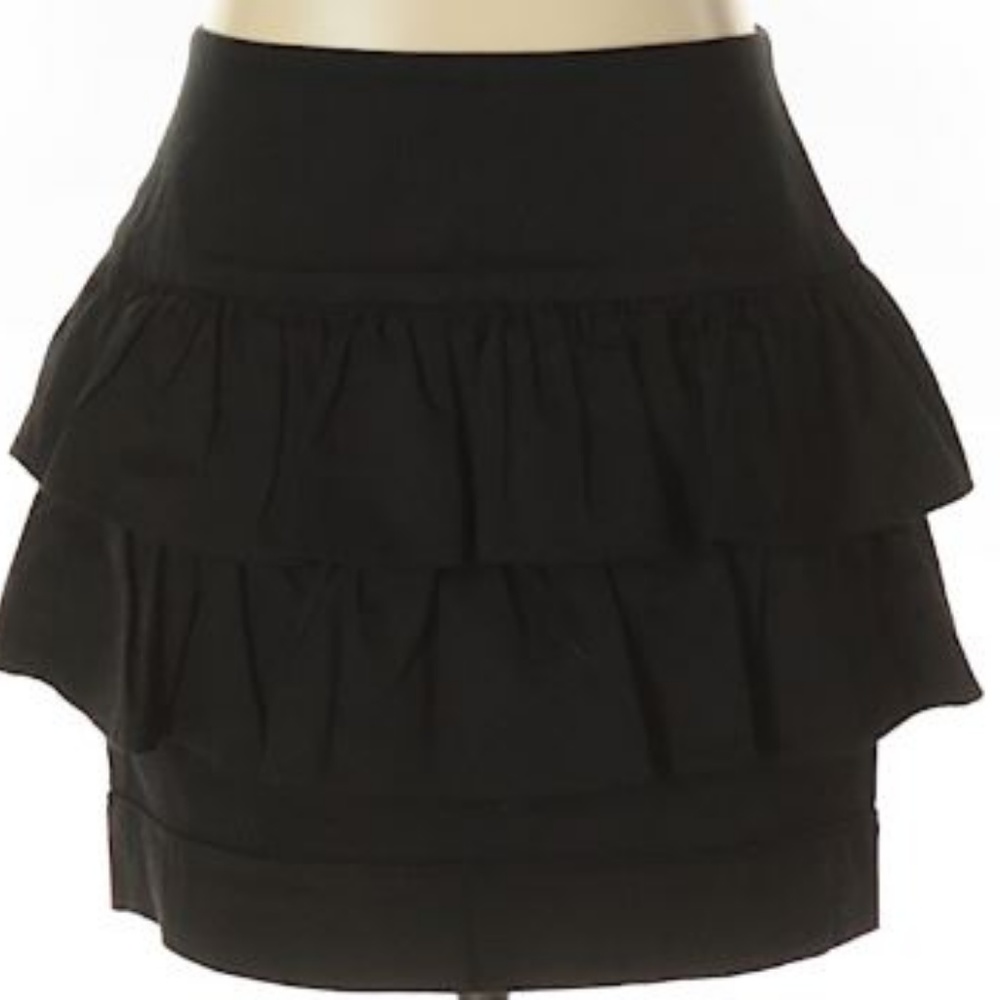 Black Mini Skirt w/full back zipper